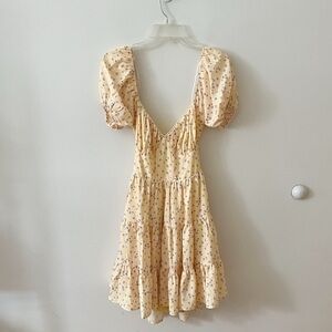 Princess polly mini yellow floral dress